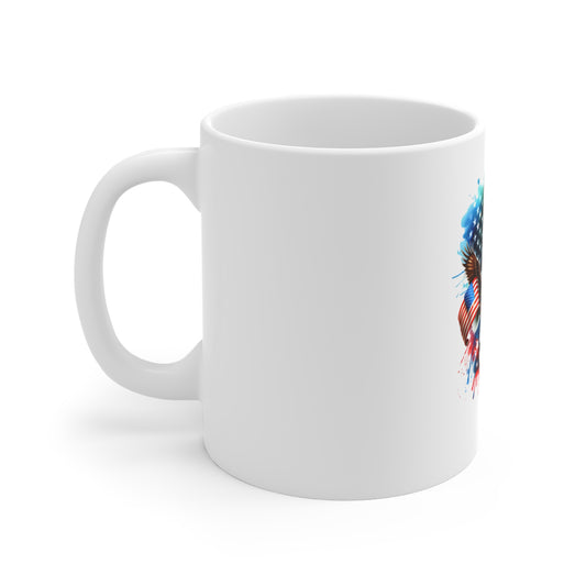 4th of July Eagle Mug – Patriotic American Flag Coffee Cup