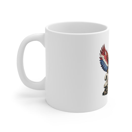 Patriotic Eagle 250th Anniversary Mug β Red White Blue Bald Eagle Coffee Cup