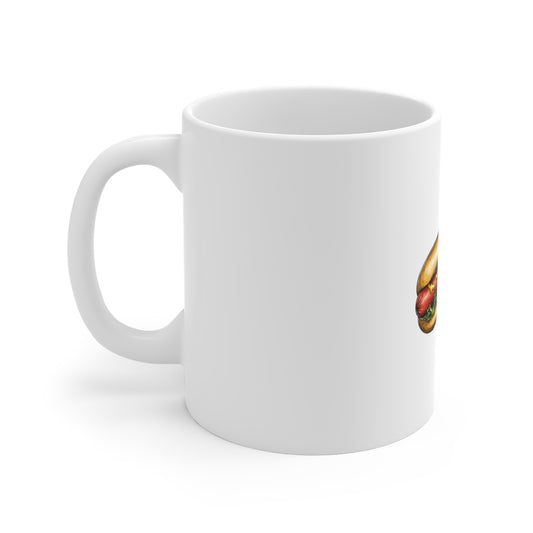 American Hot Dog Mug — 11oz Patriotic Hotdog Coffee Cup