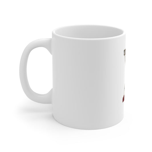 Patriotic Letter X Coffee Mug – American Flag Initial Mug – Distressed USA Monogram Mug – Vintage Americana Alphabet Gift Mug 11oz