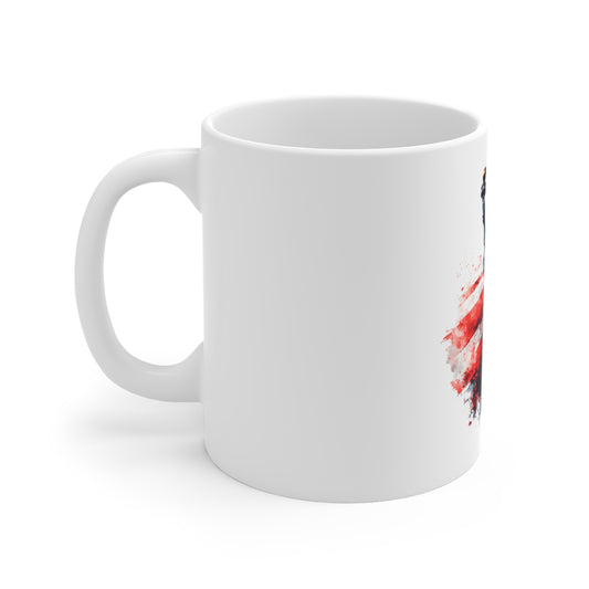 Statue of Liberty American Flag 11oz Coffee Mug — Patriotic USA Ceramic Gift