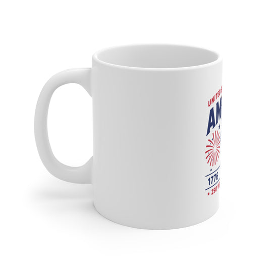 America 1776β2026 250 Years of Freedom Mug β Statue of Liberty Patriotic Coffee Cup