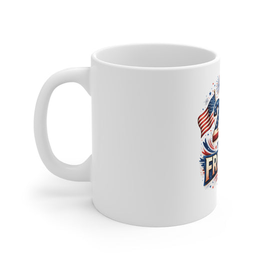 250 Years of Freedom Mug β Patriotic USA Anniversary Coffee Mug β American Flag Fireworks Mug β 4th of July Celebration Cup Mug 11oz