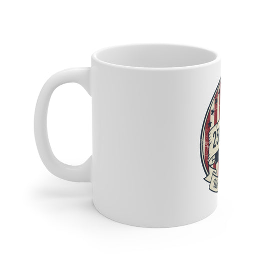 250 Years 1776–2026 Patriotic Coffee Mug — "We The People" Anniversary Design