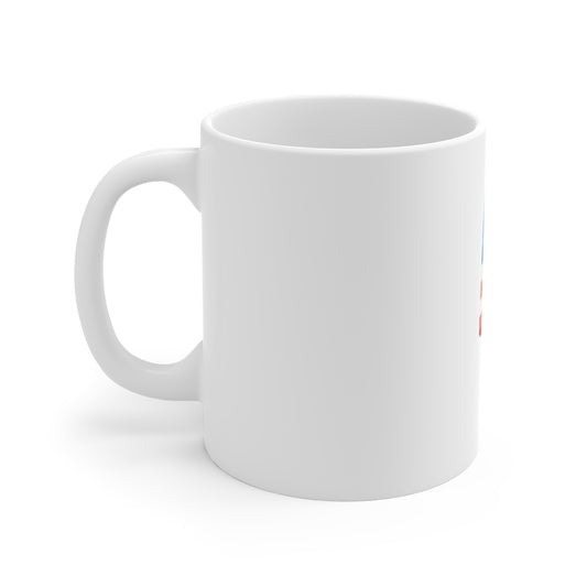 American Flag Popsicle Mug - 11oz Patriotic Fourth of July Coffee Cup