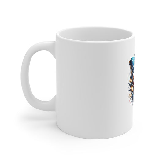 American Eagle Flag Mug — Patriotic 11oz Coffee Cup