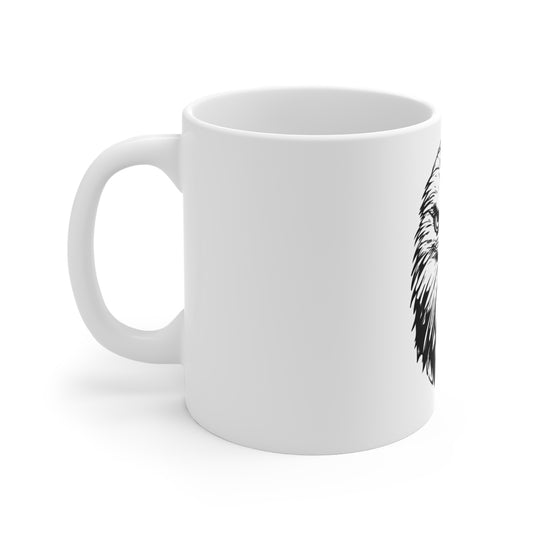 Detailed Bald Eagle Coffee Mug – Realistic American Eagle Face Mug – Bold USA Wildlife Design Cup – Patriotic Freedom Gift Mug Mug 11oz