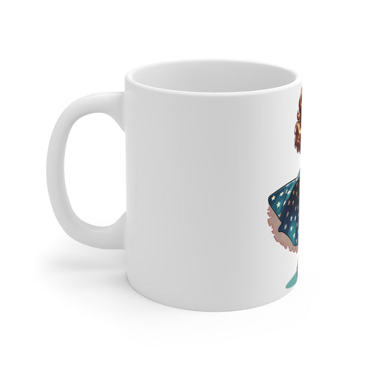Patriotic Pin-Up Dress Mug – Vintage Americana Woman Coffee Mug – Retro USA Flag Skirt Cup – Classic American Beauty Mug – Fourth of July Gift Patriotic Pin-Up Girl Mug — Retro American Flag 11oz...
