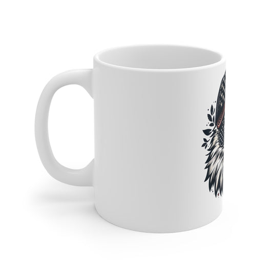 Patriotic Eagle Aviator Coffee Mug – American Flag Sunglasses Bald Eagle Mug – USA Freedom Bird Cup – Vintage Americana Gift Mug 11oz
