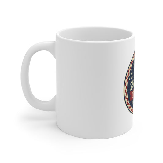 250 Years 1776–2026 Patriotic Coffee Mug — We The People Anniversary 11oz