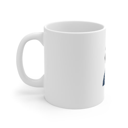 Patriotic Great Dane Mug – American Flag & Military Cap 11oz