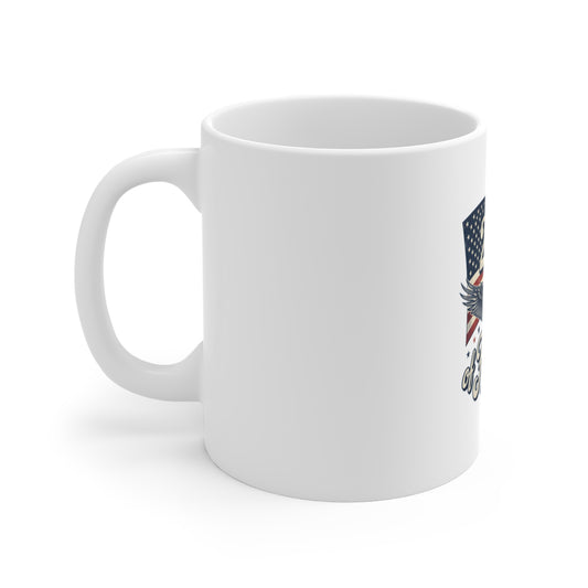 250 Years of Freedom Mug β Patriotic American Flag & Eagle Coffee Cup