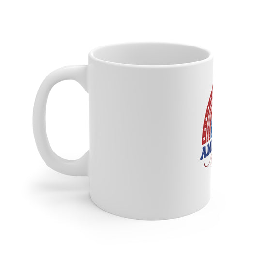 American Spirit Mug — Patriotic Rainbow Coffee Cup (4th of July, Memorial Day Gift)