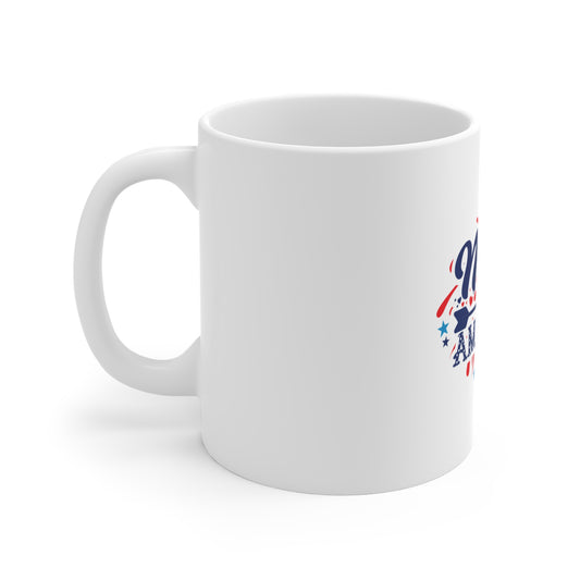 Made in America Fireworks Coffee Mug – Patriotic Celebration Mug – USA Pride Graphic Cup – 4th of July Gift Mug Mug 11oz