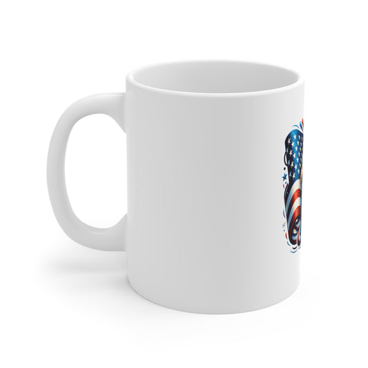 Patriotic Eagle Mug – American Flag 11oz Coffee Cup