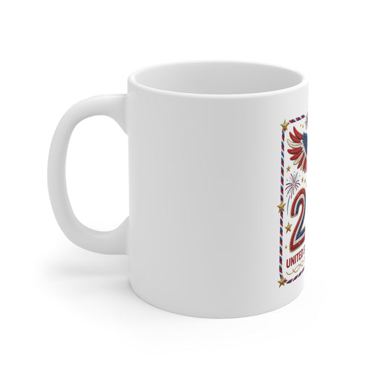 250th USA Bicentennial Eagle Coffee Mug — United States of America 1776–2026 Celebration