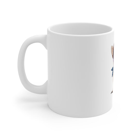 Patriotic Chihuahua Mug — Cute USA Flag Dog Coffee Cup (11 oz)