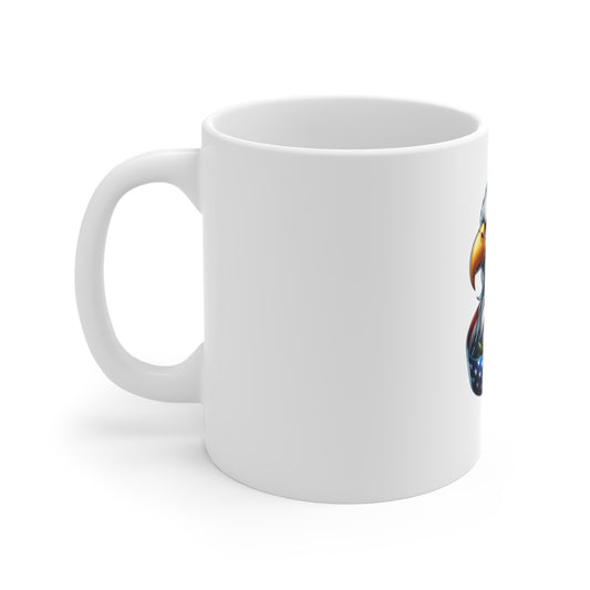 Patriotic Eagle Coffee Mug - American Flag Bald Eagle 11oz