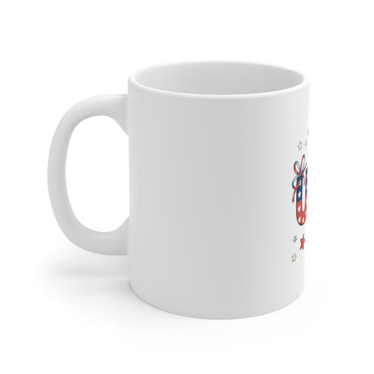 USA Stars & Stripes 11oz Mug — Patriotic Fourth of July Coffee Cup