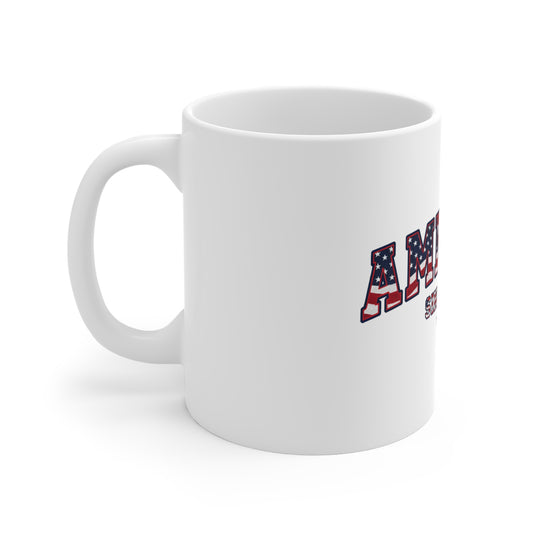 American Since 1776 Mug — Patriotic USA Flag Coffee Cup