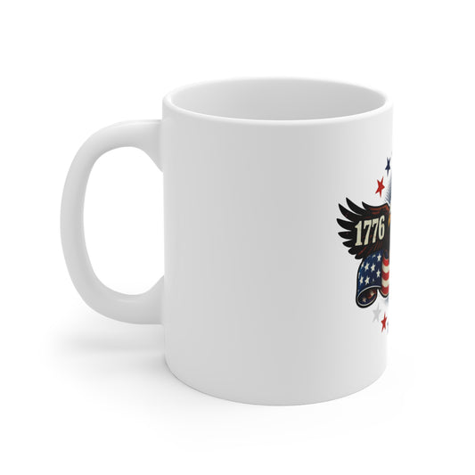 1776–2026 Patriotic Eagle Mug – American Flag Anniversary Coffee Cup