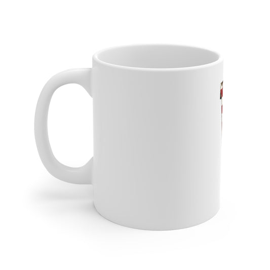 Patriotic Letter V Coffee Mug – American Flag Initial Mug – Vintage USA Monogram Mug – Distressed Americana Alphabet Gift Mug 11oz