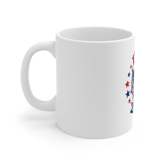 1776 American Flag Mug - 2026 Patriotic Independence Day Coffee Cup