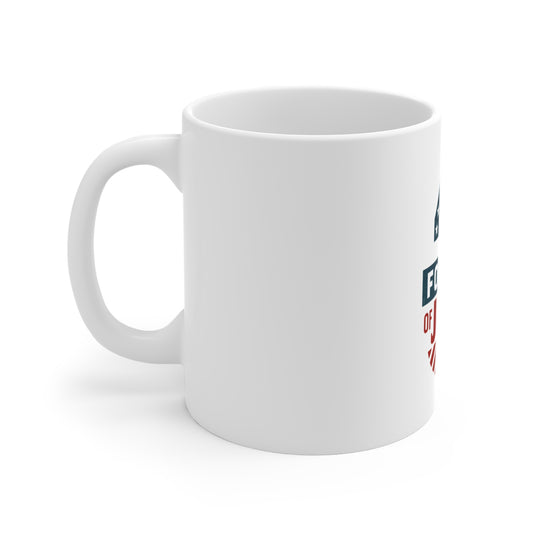 Fourth of July 11oz Mug — Patriotic USA Stars & Stripes Coffee Cup