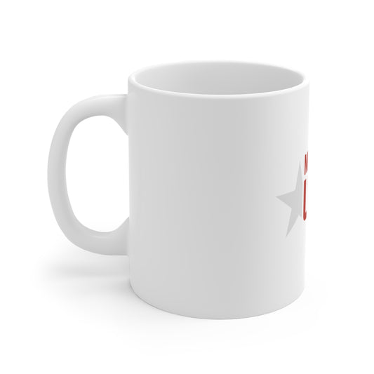 Made in the USA Coffee Mug – Patriotic USA Pride Mug – American Made Gift – Bold Americana Typography Cup Made in USA Coffee Mug — Patriotic 11oz Ceramic Mug