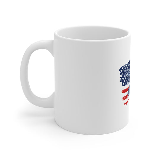American Flag Eagle Mug — Patriotic 11oz Coffee Cup (USA Pride)