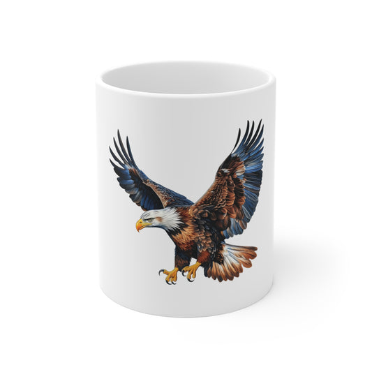 Eagle Flight Mug — Bald Eagle Coffee Cup, Patriotic Wildlife Drinkware