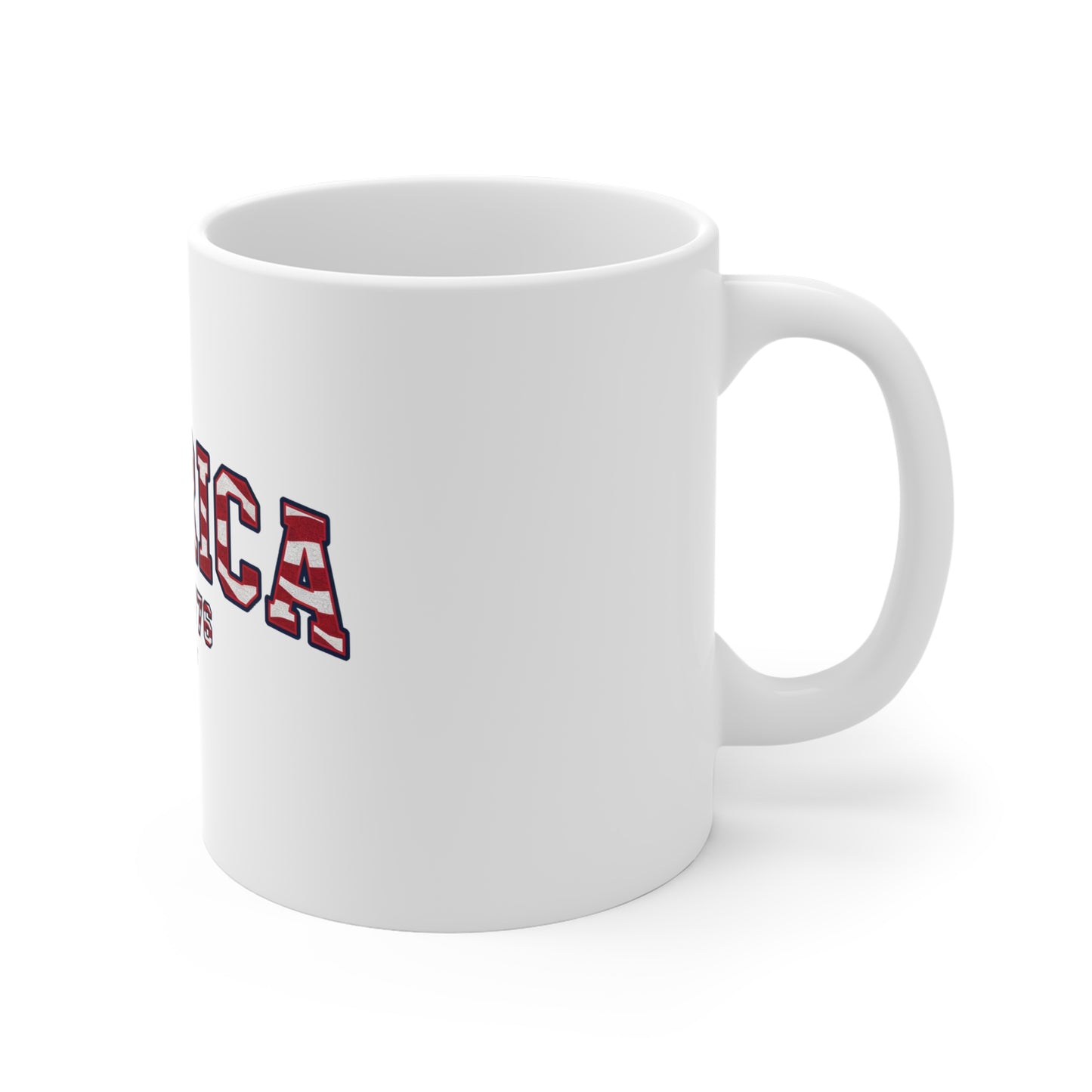 American Since 1776 Mug — Patriotic USA Flag Coffee Cup