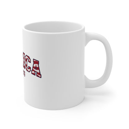 American Since 1776 Mug — Patriotic USA Flag Coffee Cup
