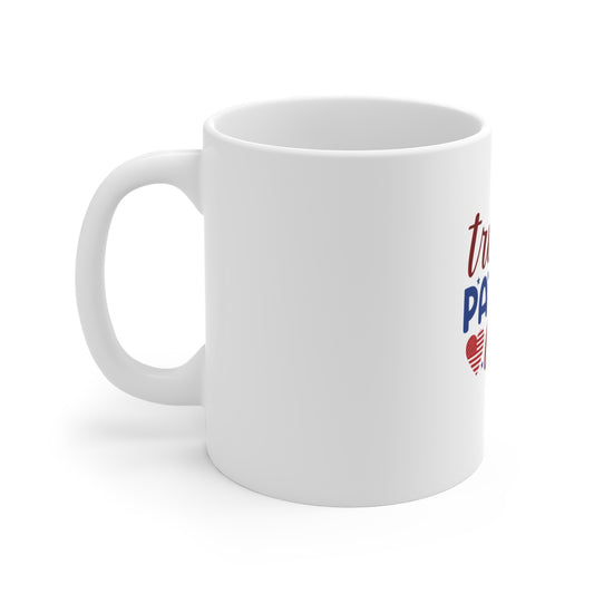 True Patriot Love Mug — 11oz Patriotic American Flag Coffee Cup