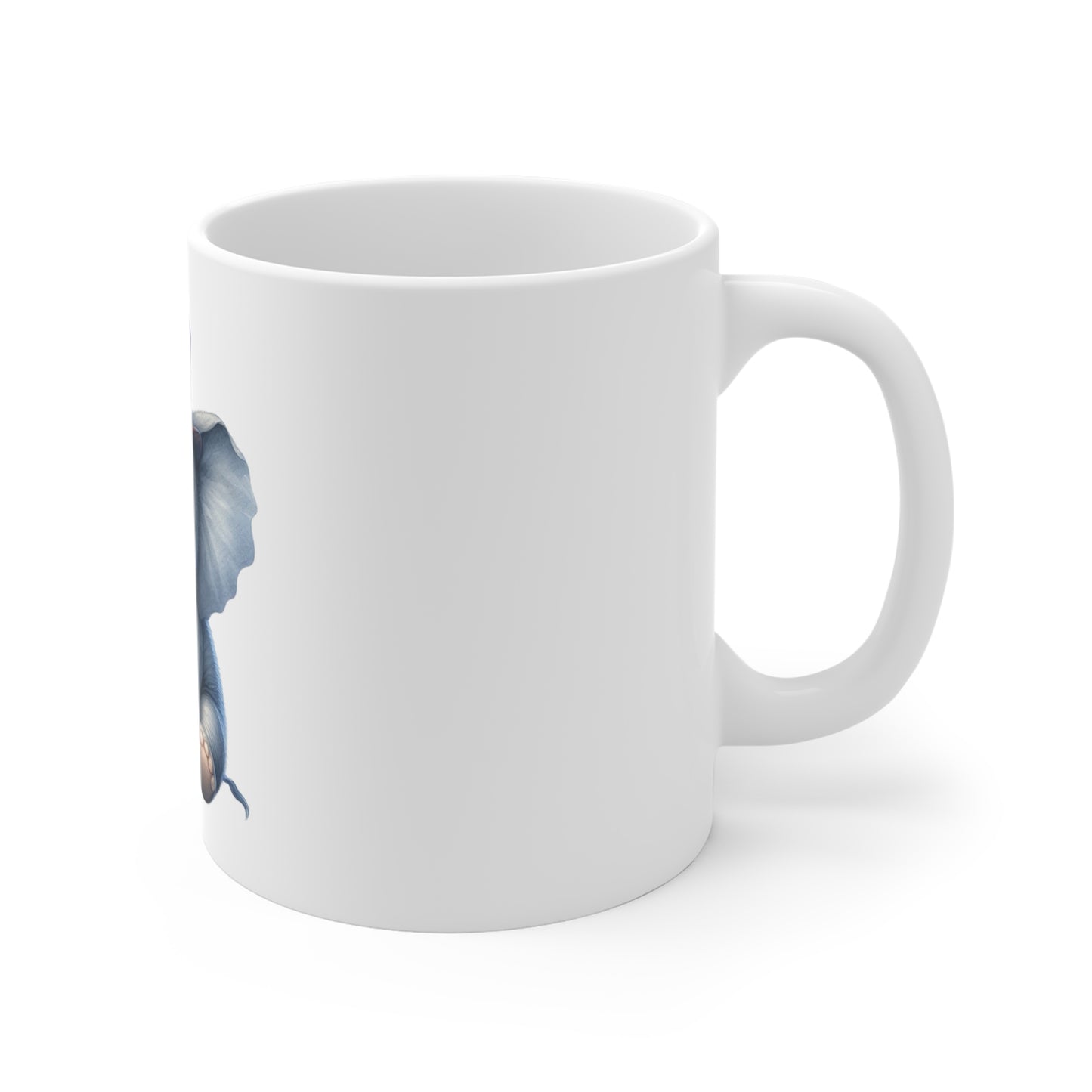 Cute Patriotic Elephant Coffee Mug – Uncle Sam Elephant Mug – Adorable Americana Animal Cup – USA Baby Elephant Gift Mug 11oz