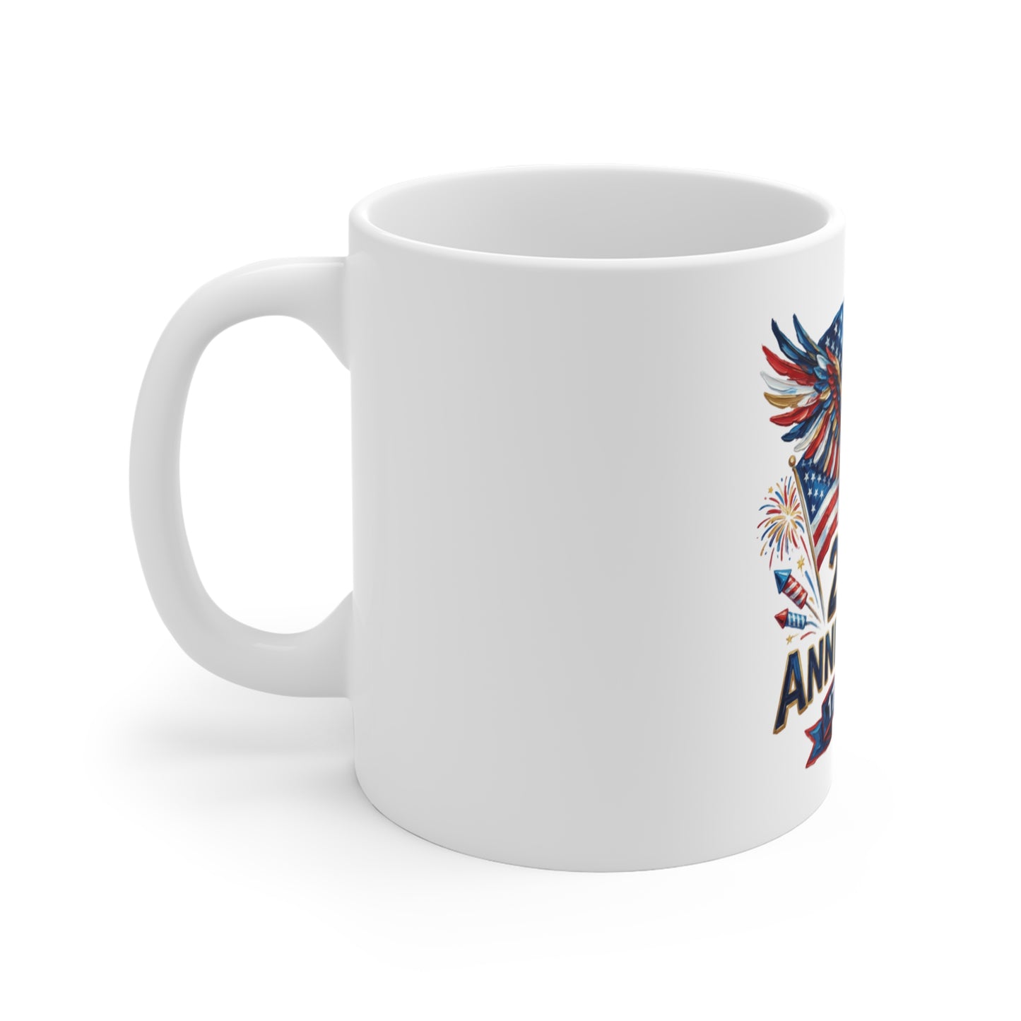 250th Anniversary 1776–2026 Commemorative Mug — American Eagle & Flag