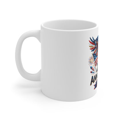 250th Anniversary 1776–2026 Commemorative Mug — American Eagle & Flag