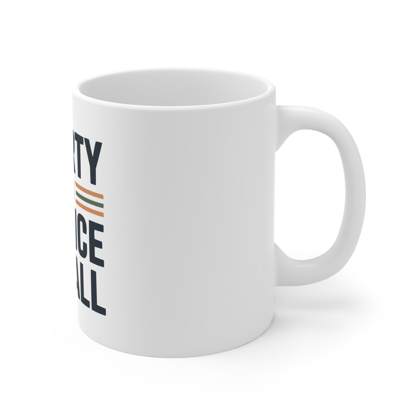 Liberty and Justice For All Mug — 11oz Patriotic Scales Coffee Cup