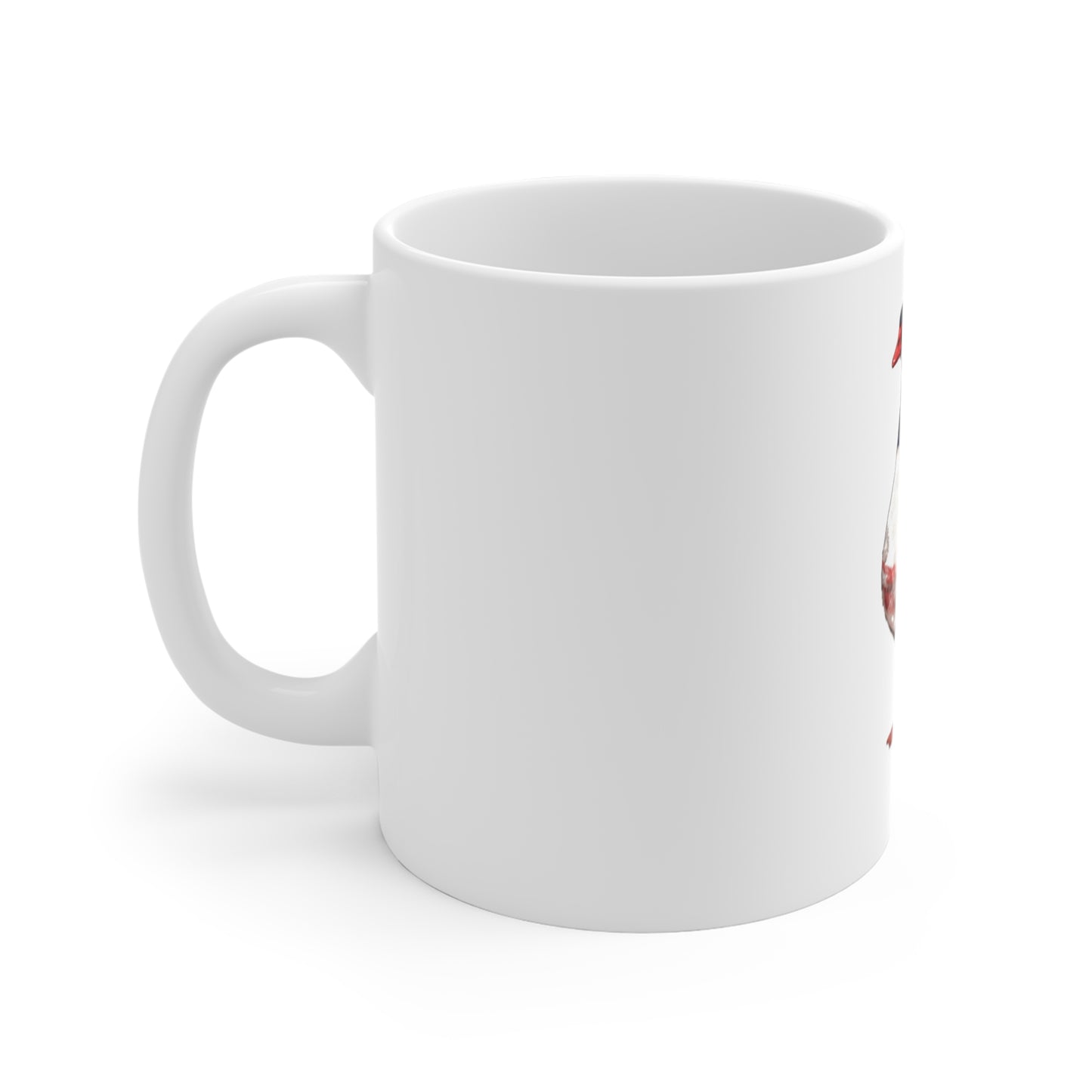Patriotic Goose Mug — Watercolor American Flag Duck Coffee Cup