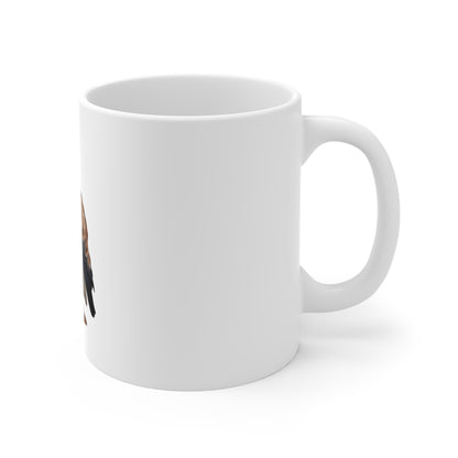 Eagle Coffee Mug - 11oz Bald Eagle Ceramic Tea Cup, Patriotic Wildlife Gift