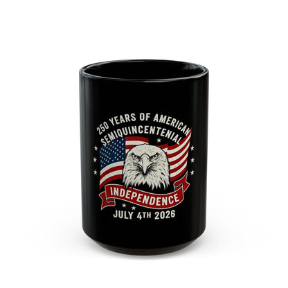 Independence 250th Commemorative Mug — July 4th 2026 American Flag & Eagle