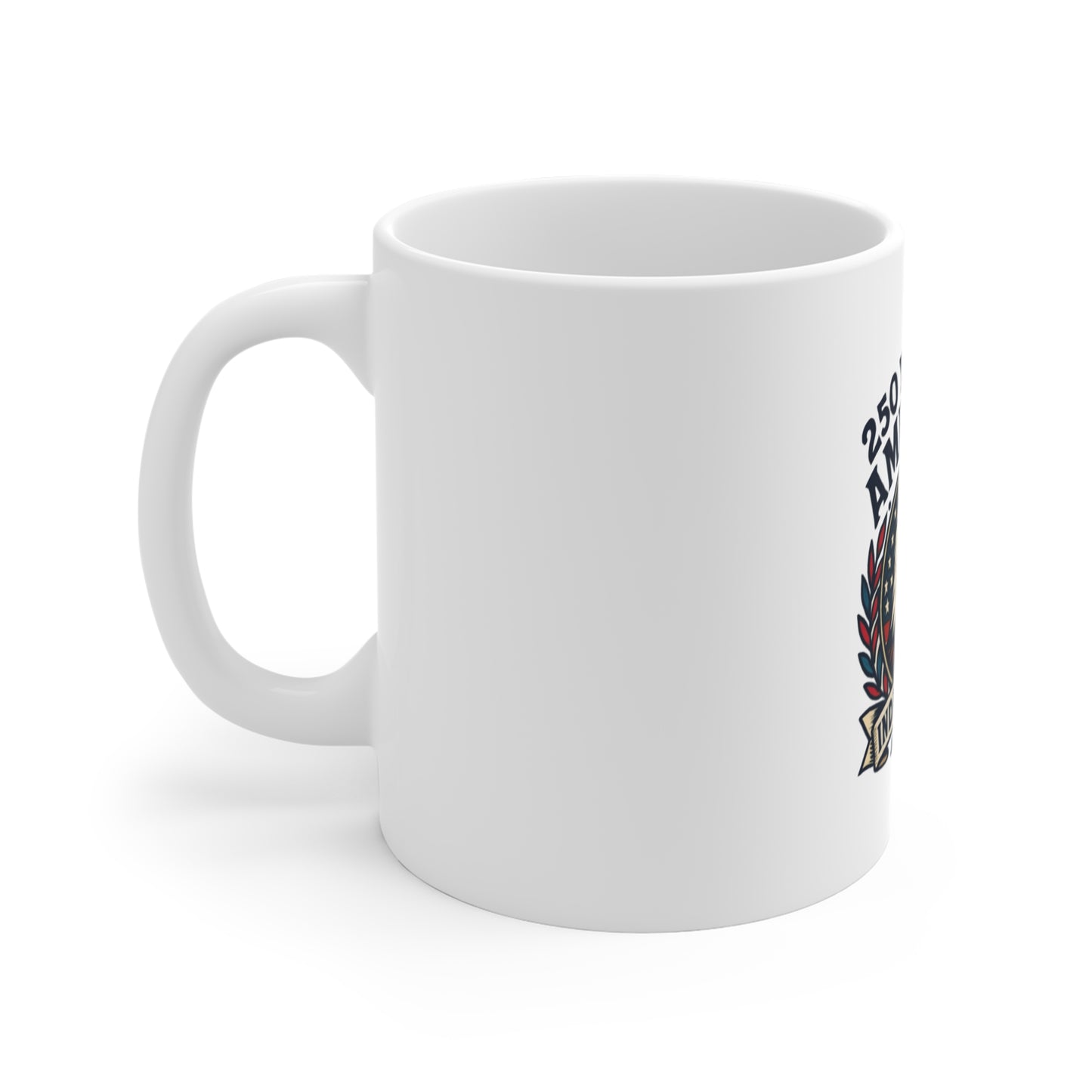 250 Years of American Independence 11oz Coffee Mug — July 4th Patriotic Eagle
