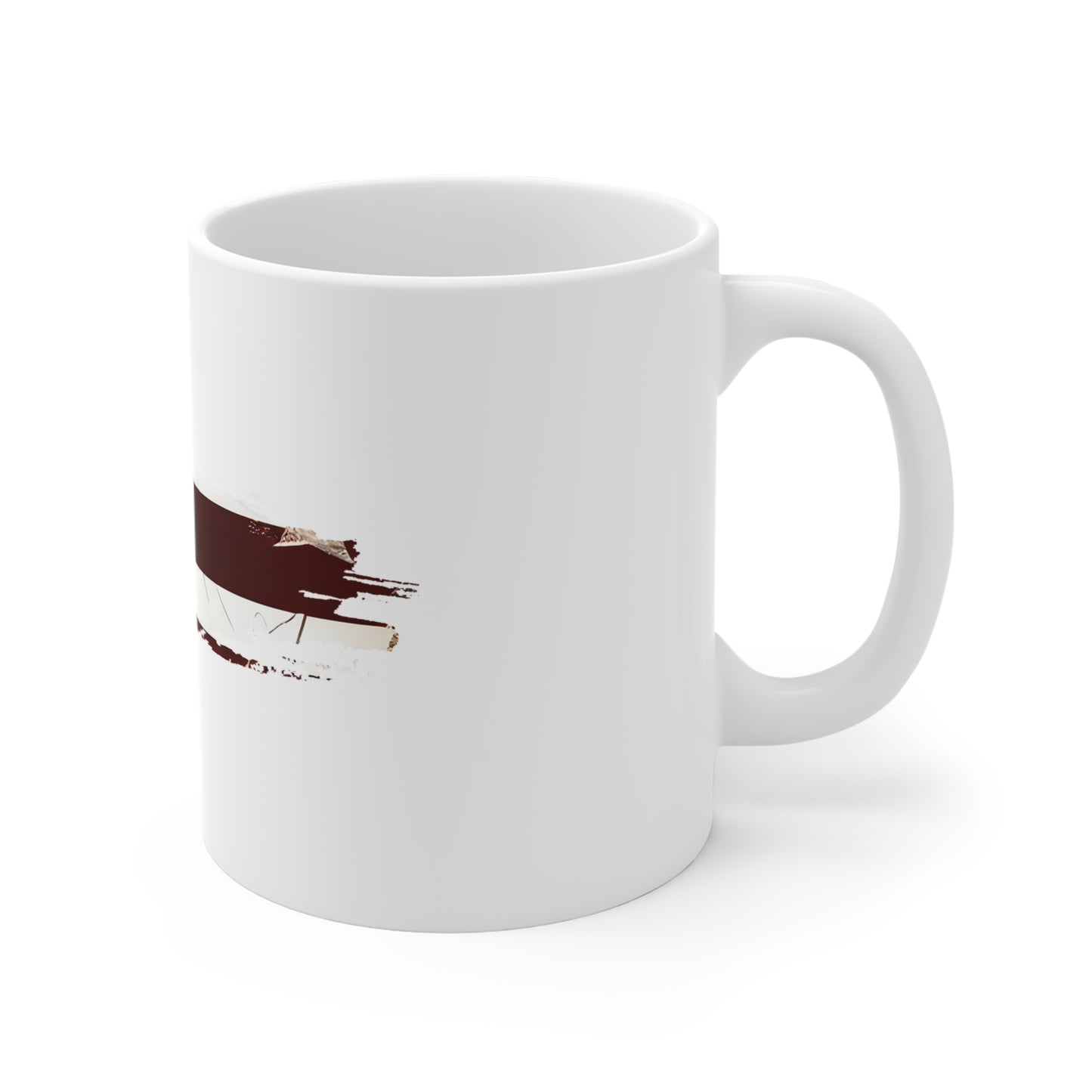 Industrial USA Flag Brush Stroke Mug – Metallic American Flag Coffee Cup – Modern Steel Patriotic Design Mug 11oz