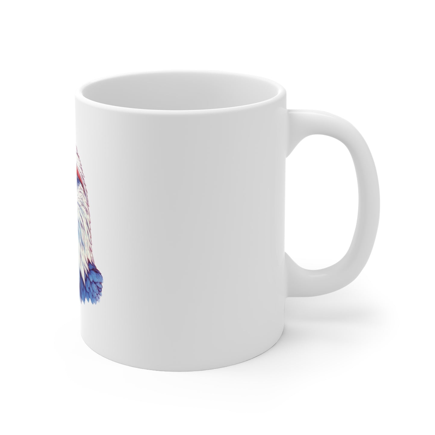 Patriotic Eagle Mug — Bald Eagle with Star-Spangled Sunglasses 11oz