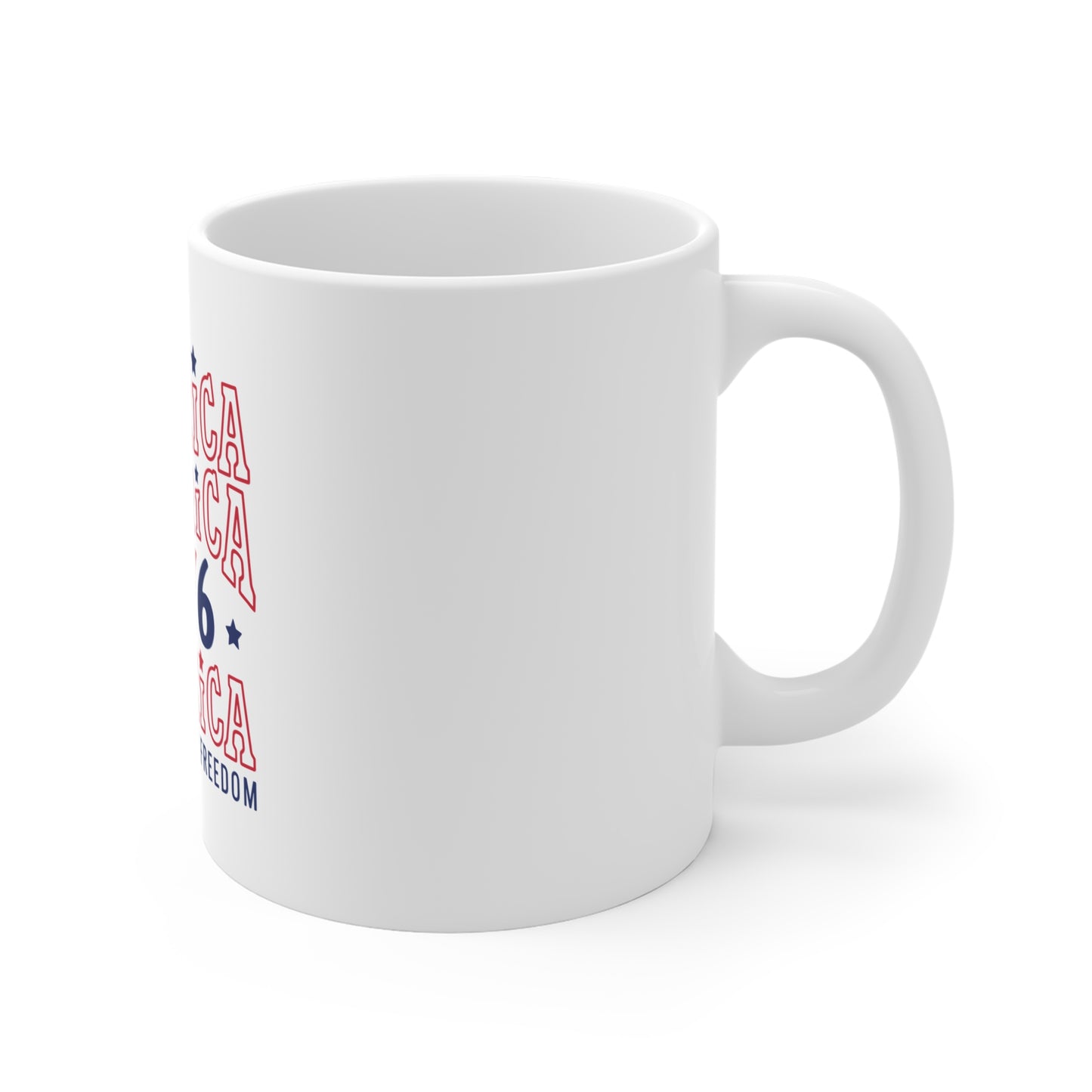 1776 America Mug – Patriotic 'America America 250 Years of Freedom' Coffee Cup