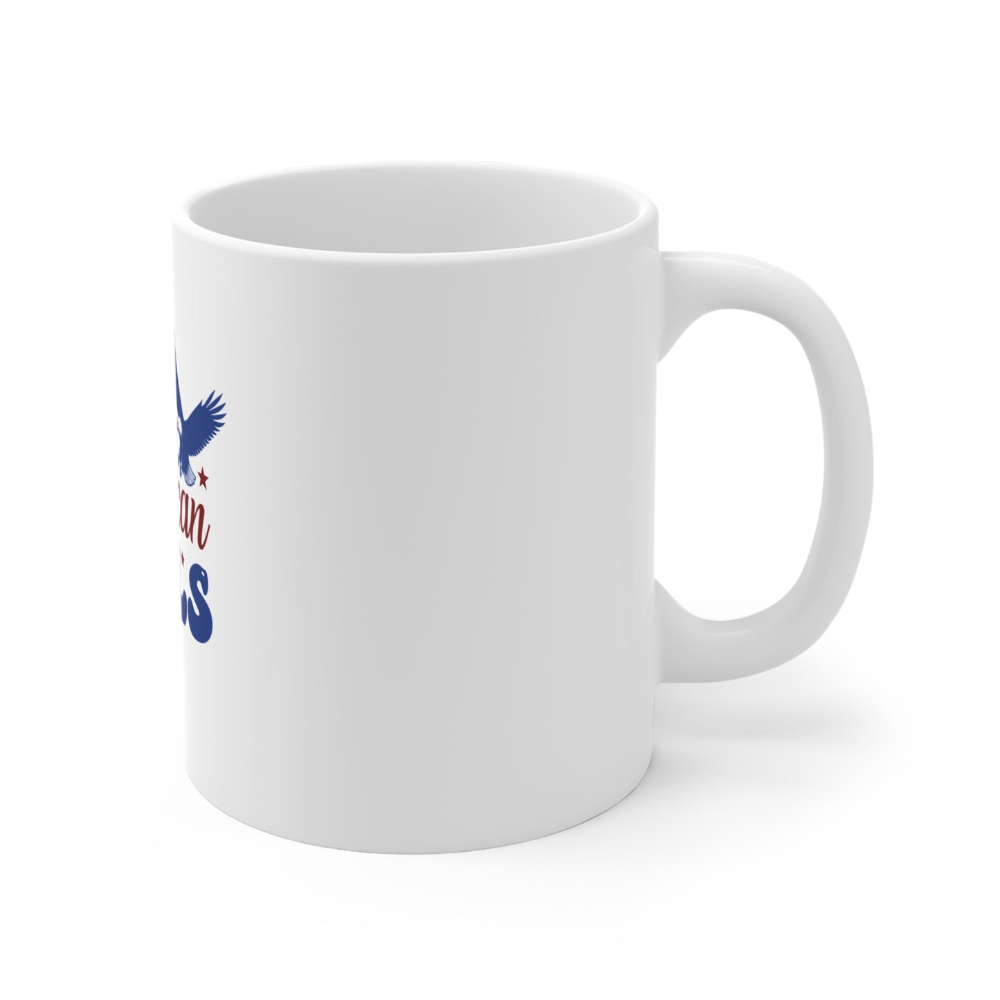 All American Girls Mug — Patriotic Eagle Coffee Cup (11oz)