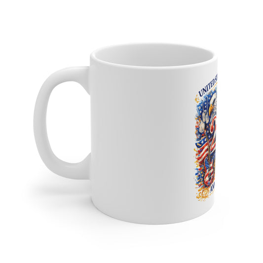 250th USA Anniversary Coffee Mug — United States 1776-2026 Patriotic Eagle & Flags