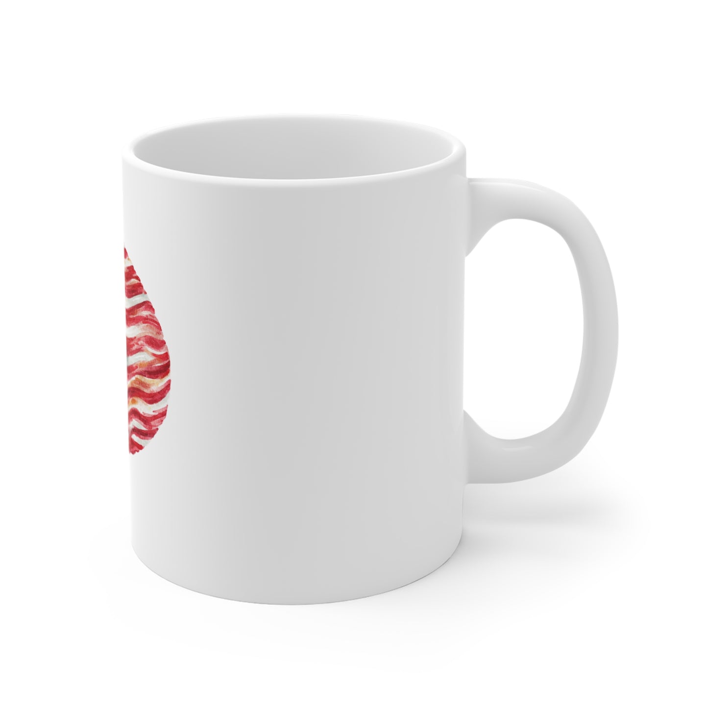 American Flag Heart Mug – Patriotic 11oz Coffee Cup