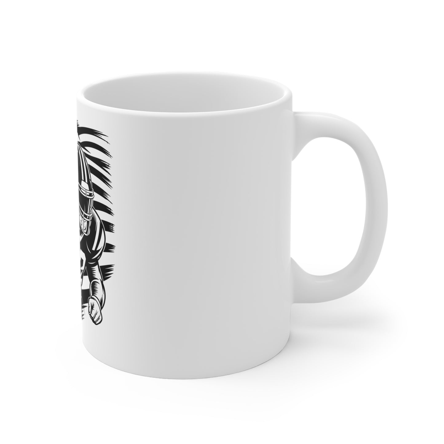 Football American Flag Mug – Patriotic Football Player Coffee Mug – USA Football Fan Cup – Stealth Sports Mug Mug 11oz