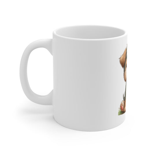 Cute Patriotic Puppy Firework Coffee Mug – 4th of July Dog Mug – Americana Puppy with Rocket Firework – Red White Blue Pet Lover Gift Cute Patriotic Puppy Coffee Mug — 11oz Dog with Firework Rocket...
